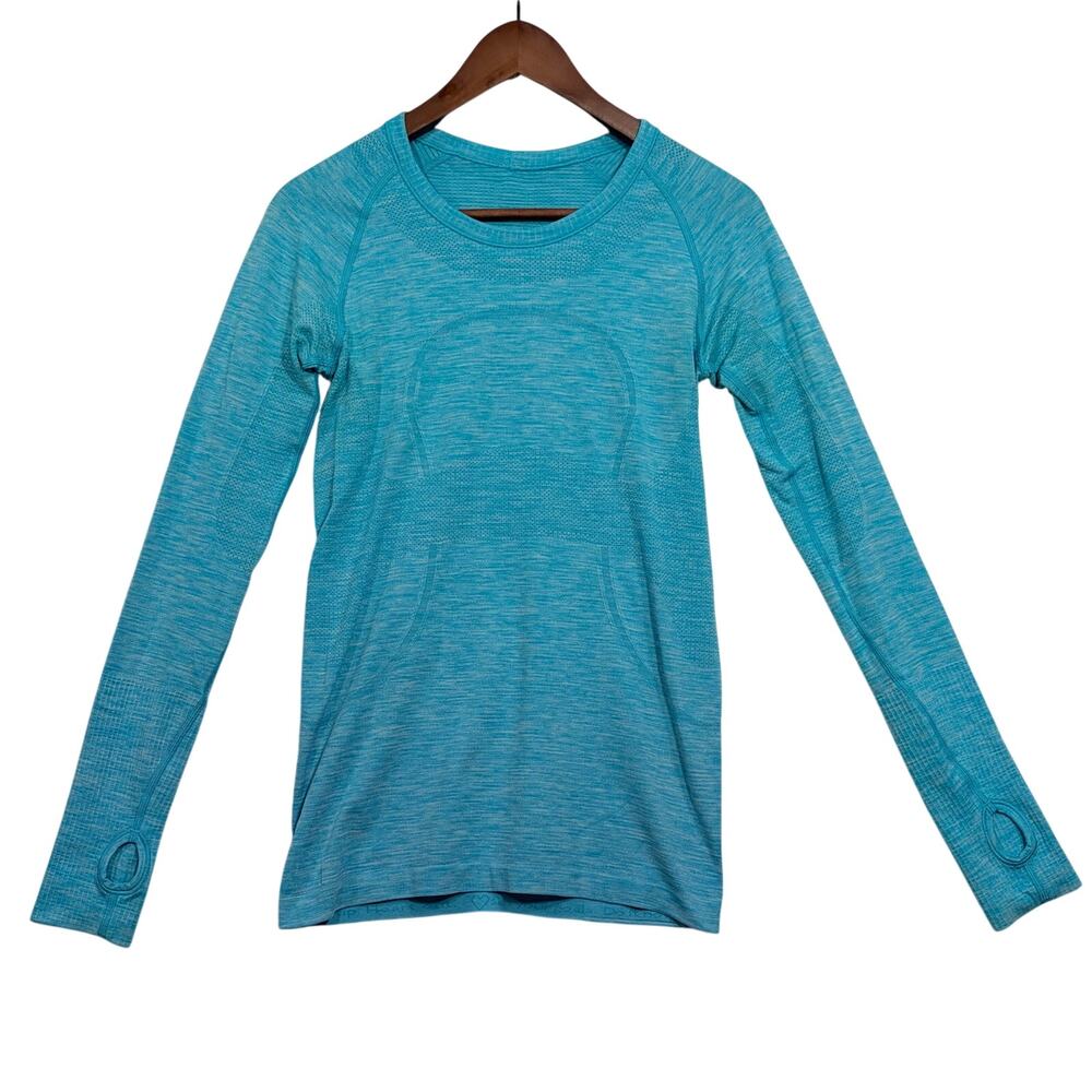 Lululemon Swiftly Tech Long Sleeve Shirt Size 6 Blue